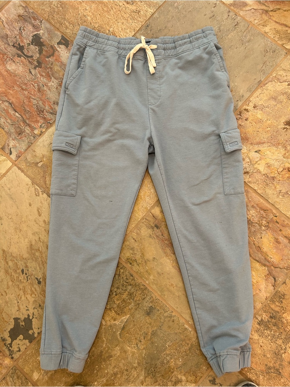 RSQ Dusty Blue Drawstring Cargo Joggers